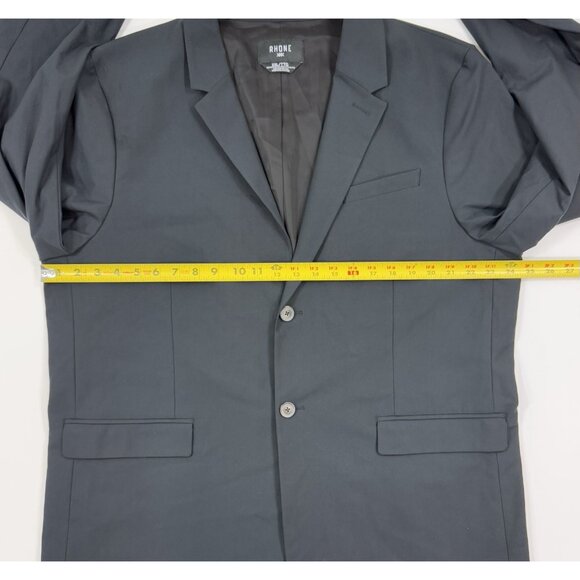 Rhone Mens Commuter Active Blazer Jacket Size 2XL Slim Black Stretch Lightweight - Picture 13 of 15